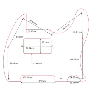 Flame Pattern Telecaster Pickguard in Multiple Colors 15 Sd387b3c222cc45598301e6693c3cfc12M