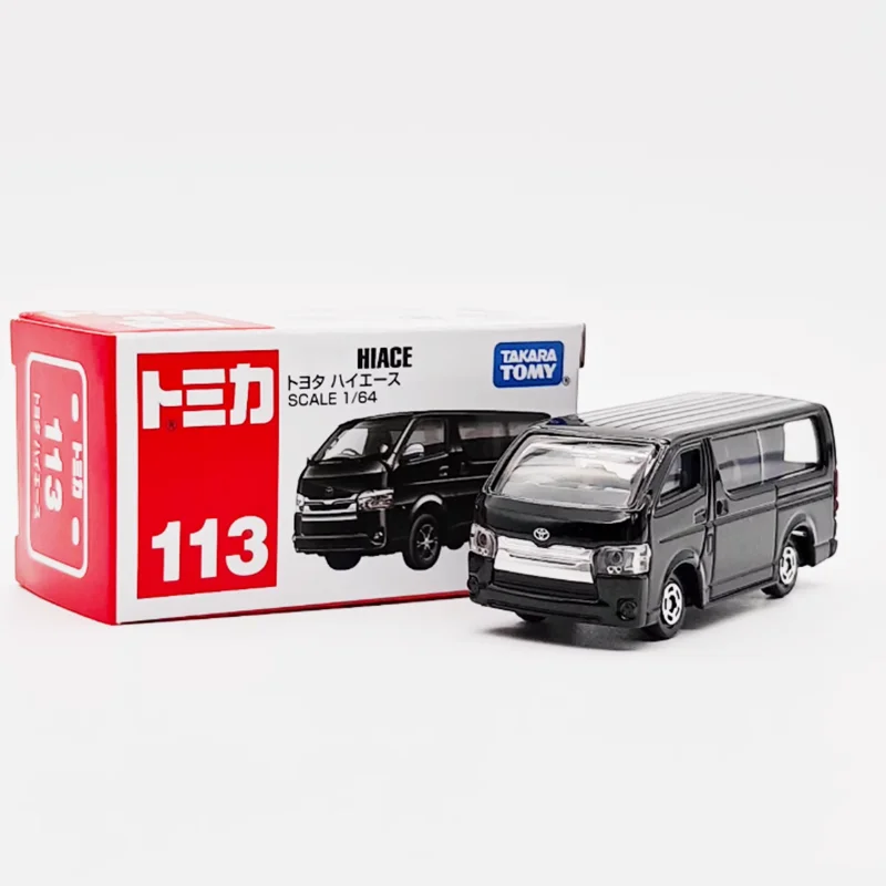 Black Toyota Hiace Van Model 1:64 Diecast Alloy 1 Black Toyota Hiace Van Model 1:64 Diecast Alloy