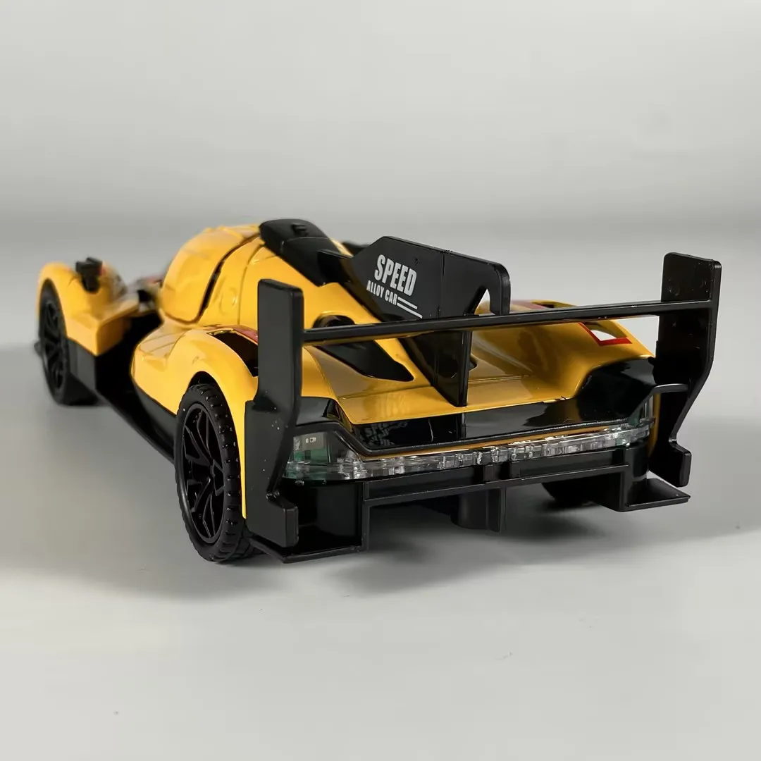 Vibrant Yellow Porsche 963 LMDh Diecast Model 1 Vibrant Yellow Porsche 963 LMDh Diecast Model