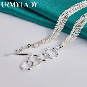 Elegant Silver Layered Necklace for Women and Men 10 Sd9ba47c8a8484a938c71360a9190f2caV