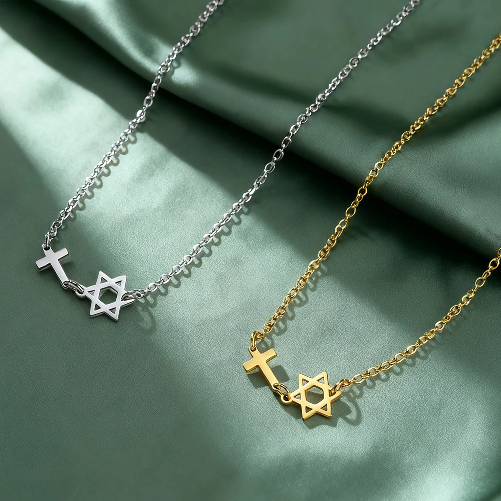 Unisex Stainless Steel Faith Necklace 2 Unisex Stainless Steel Faith Necklace - Image 2