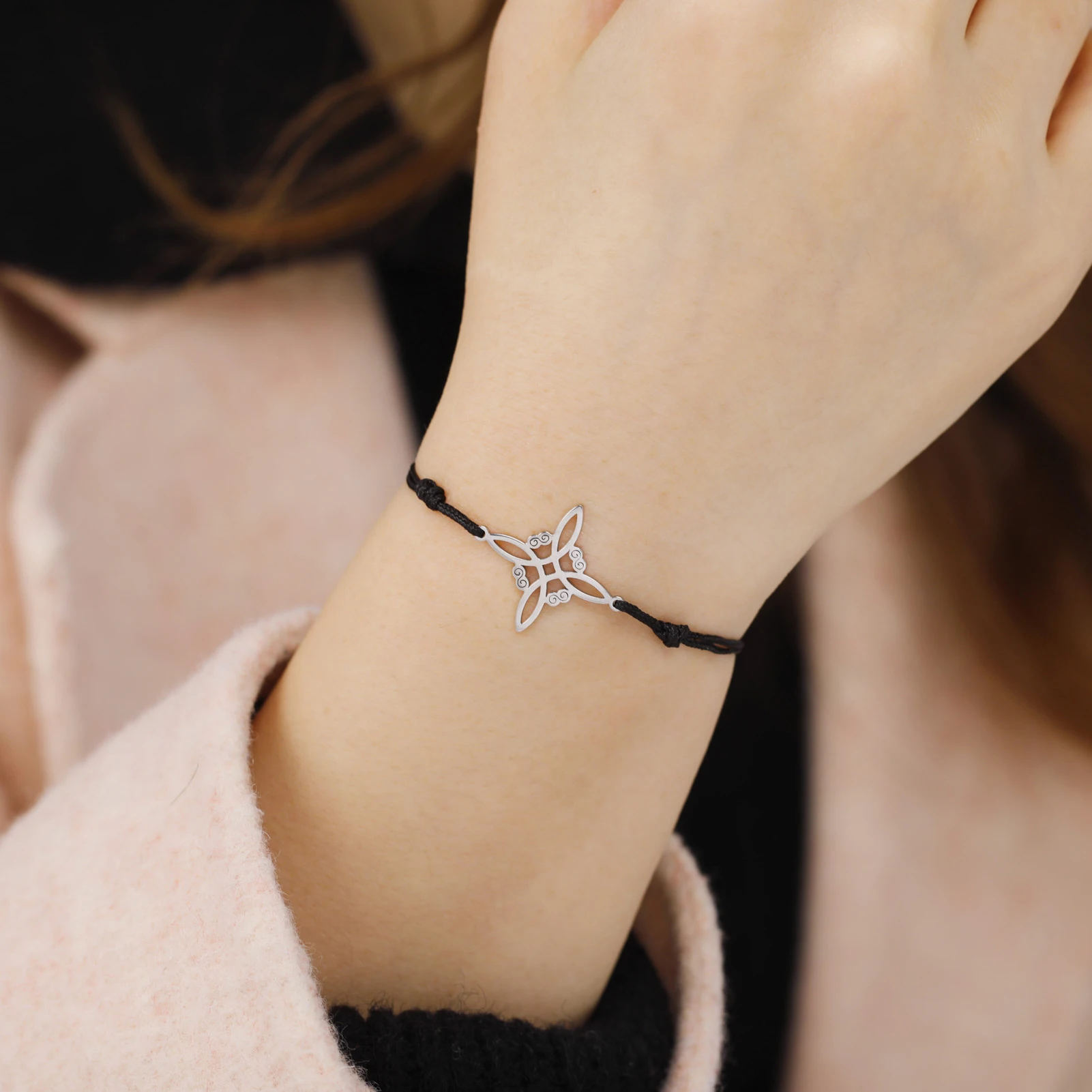 Stainless Steel Celtic Knot Women's Bracelet 6 Stainless Steel Celtic Knot Women's Bracelet - Image 6