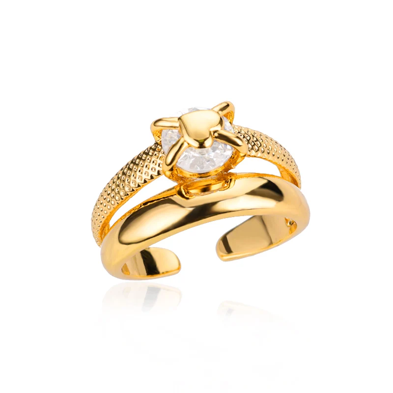 Elegant Gold Stainless Steel Adjustable Ring 10 Elegant Gold Stainless Steel Adjustable Ring - Image 10