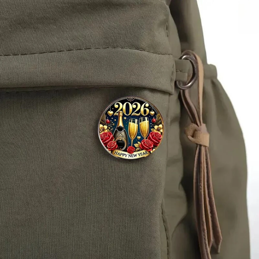 New Year 2026 Brooch in Vibrant Colors 4 New Year 2026 Brooch in Vibrant Colors - Image 4