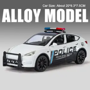 1:24 Scale Police Car Model with Lights 19 Se2e7cfc8afbe4ee5a4716dd353a0c51de