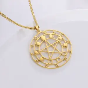 Stainless Steel Pentagram Necklace for Women 17 Se53642cdca8c45af85d29d0dfe2ba180p