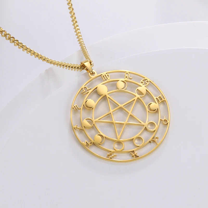 Stainless Steel Pentagram Necklace for Women 8 Stainless Steel Pentagram Necklace for Women - Image 8