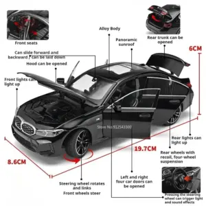BMW X5M 1:24 Scale Model Car with Lights & Sound 12 Se79f4a6d4258475494b4855d1f8146a6C