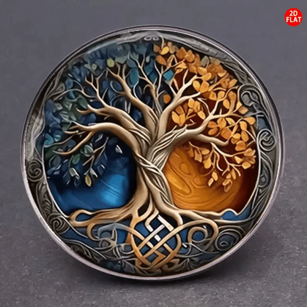 Mysterious Tree of Life Vintage Brooch 3 Mysterious Tree of Life Vintage Brooch - Image 3