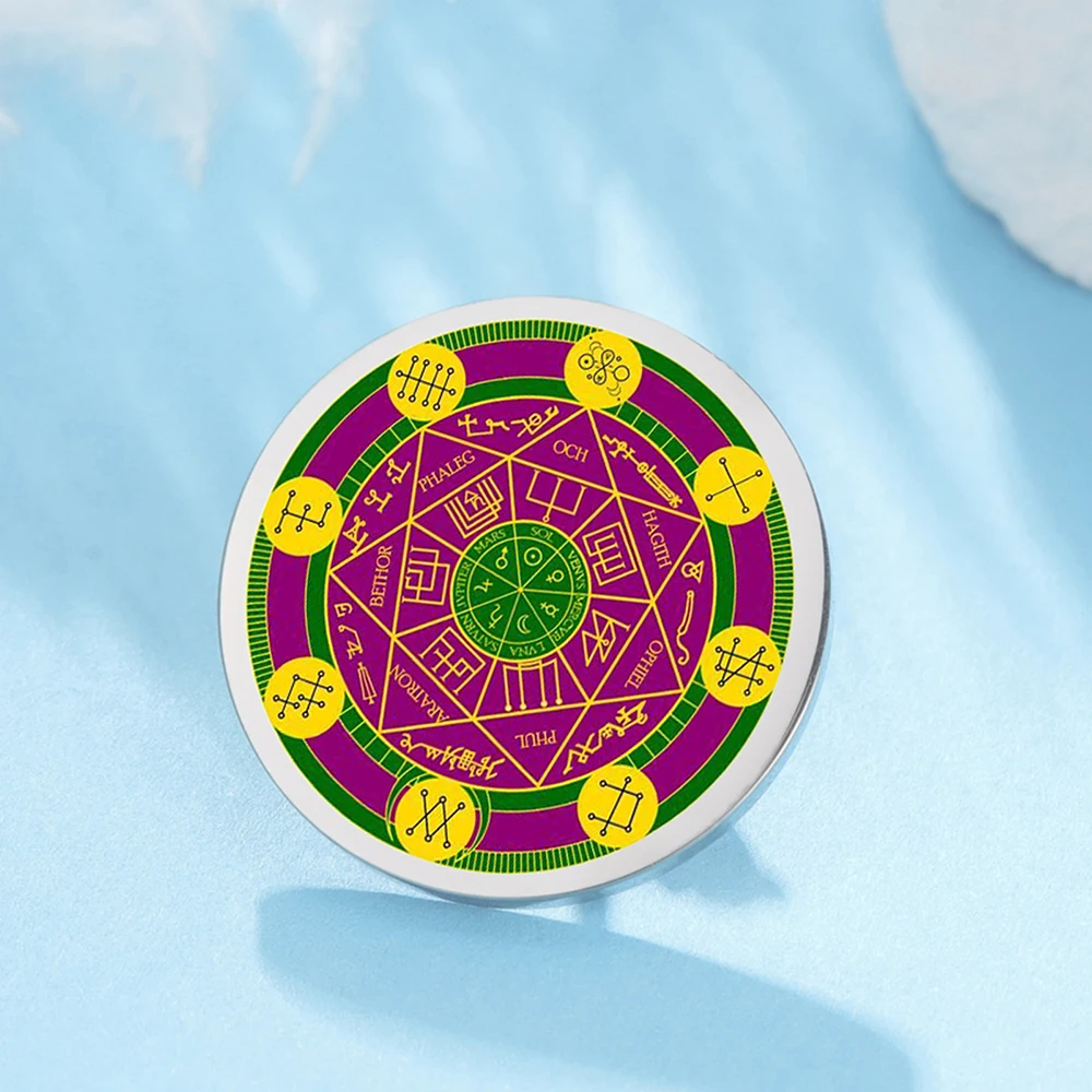 Stainless Steel Seal of Archangels Brooch 4 Stainless Steel Seal of Archangels Brooch - Image 4