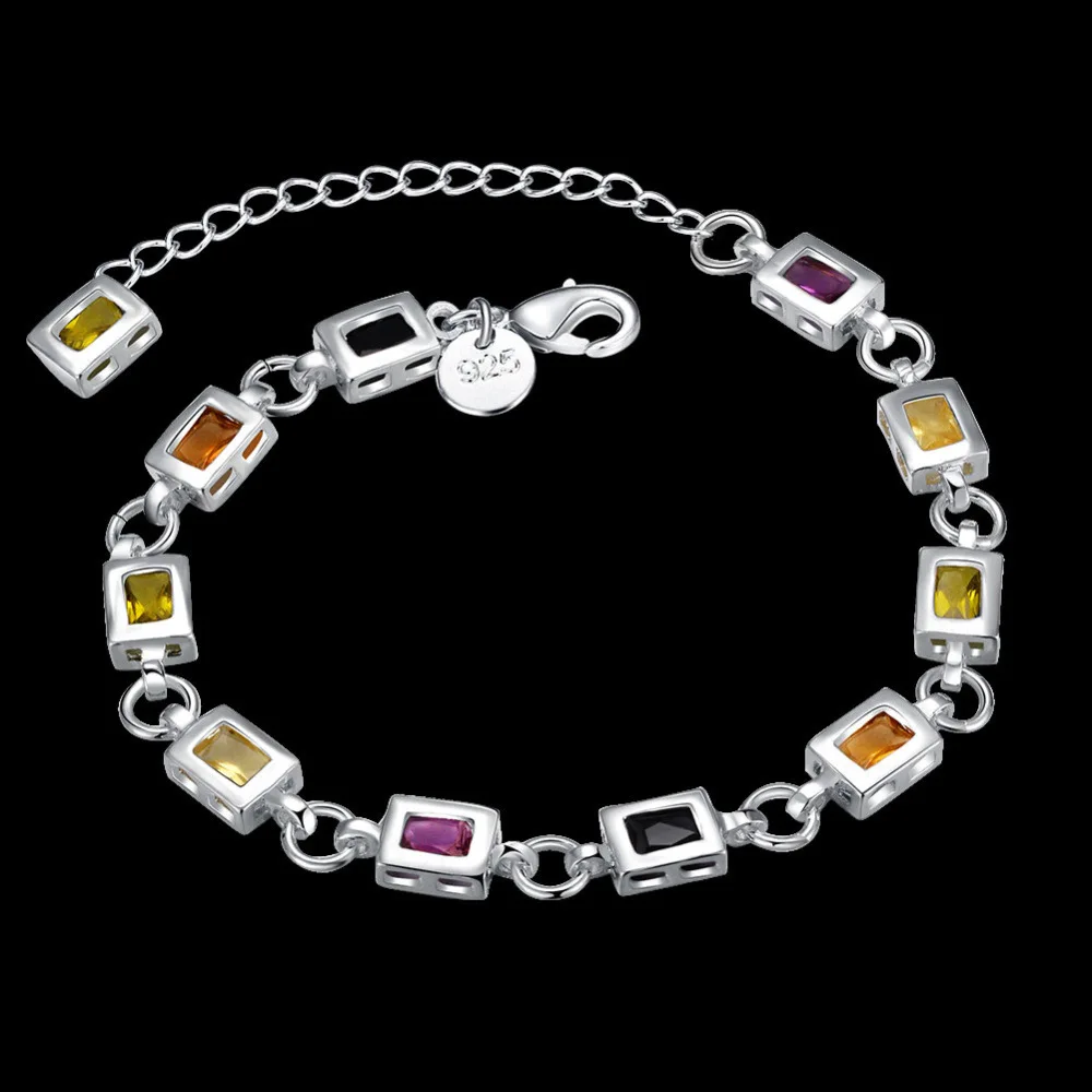 Elegant Sterling Silver Charm Bracelet for Women 2 Elegant Sterling Silver Charm Bracelet for Women - Image 2