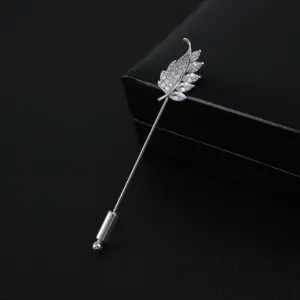 Elegant Feather Brooch in Light Grey Alloy 13 Seb67fd9f200a4bd9a46d21bf0c6d8e78L