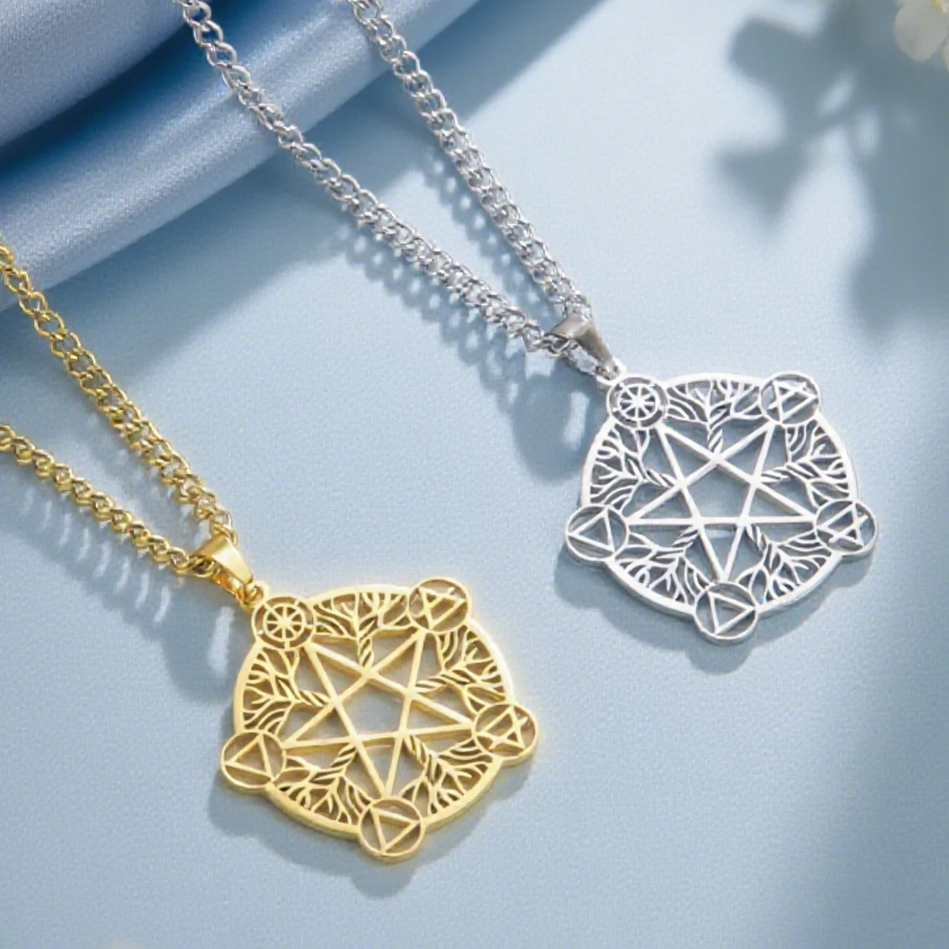 Stainless Steel Pentagram Necklace for Women 1 Stainless Steel Pentagram Necklace for Women