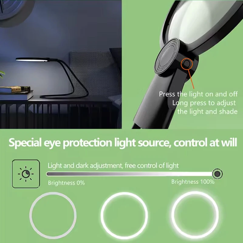 Rechargeable 5X Gooseneck Magnifying Lamp 5 Rechargeable 5X Gooseneck Magnifying Lamp - Image 5