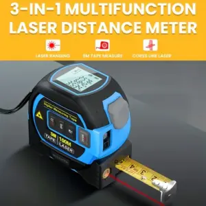 3-in-1 Digital Laser Rangefinder with Tape 11 Sede748d6d4b14b7ba3849333b952c2b5u