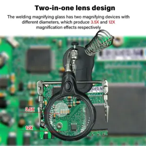 Soldering Iron Stand with 3.5x/12x Magnifier 10 Sedeb1352b8d74bc392da50446066f347m