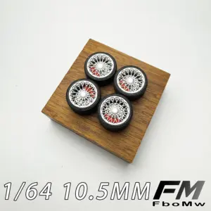 1:64 Scale Metal Modified Wheel Set for Diecast Cars 7 Sedfefb96f8074fc5b1092504e27c4999K