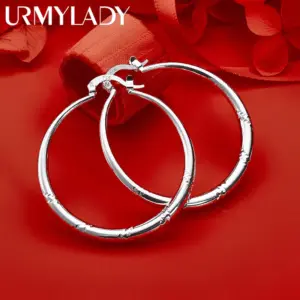 Elegant Sterling Silver Hoop Earrings for Women 10 See9424d169e1449c935bb1afaeb34ce5Q