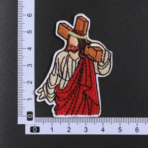 Colorful Cartoon Jesus Embroidered Patch Set 6 Sef1018426a4f4e89984ff4a88611820db