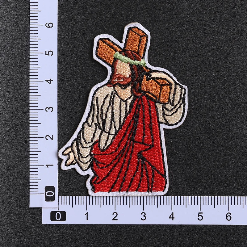 Colorful Cartoon Jesus Embroidered Patch Set 2 Colorful Cartoon Jesus Embroidered Patch Set - Image 2