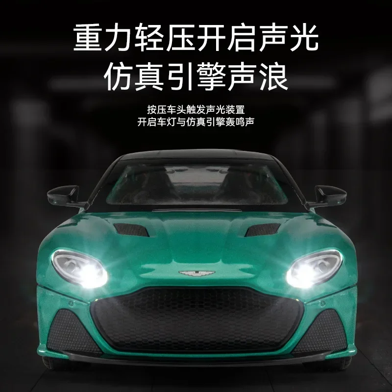 Green Aston Martin DBS Superleggera Diecast Model 4 Green Aston Martin DBS Superleggera Diecast Model - Image 4