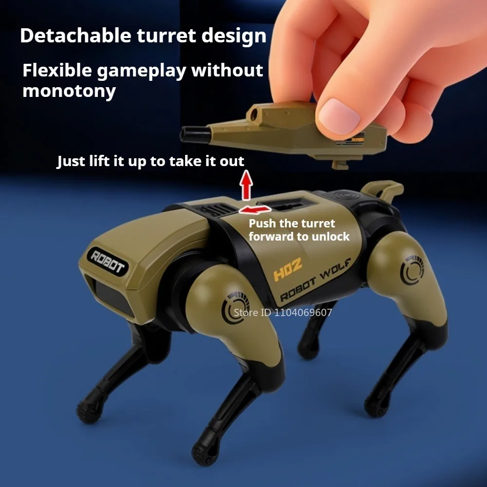 Futuristic Robot Wolf Miniature Model 3 Futuristic Robot Wolf Miniature Model - Image 3