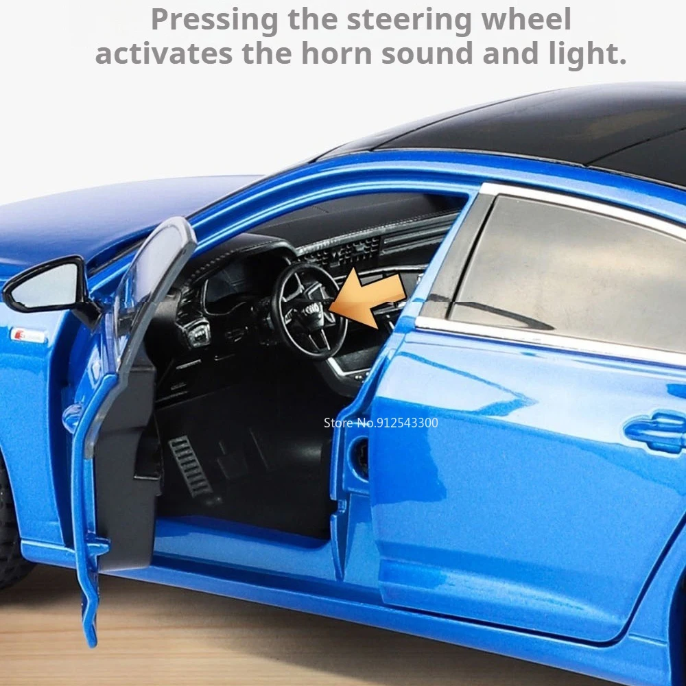 Black 1:24 Scale A6L RS7 Model Car 5 Black 1:24 Scale A6L RS7 Model Car - Image 5