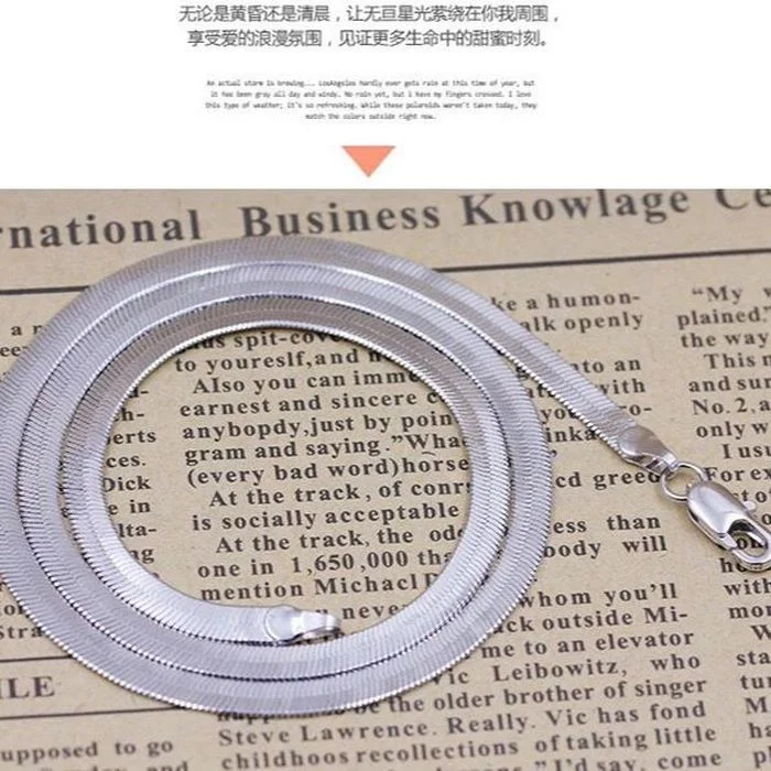 Sterling Silver 4mm Chain Necklace for Women 6 Sterling Silver 4mm Chain Necklace for Women - Image 6