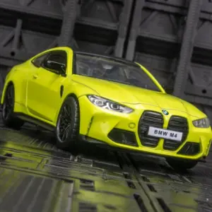 Vibrant Yellow BMW M4 G82 Diecast Model