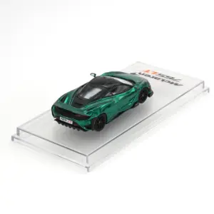 McLaren 765LT Diecast Model in Chrome Green 10 Sf72e5dfbc11044648216736294f5af5fP