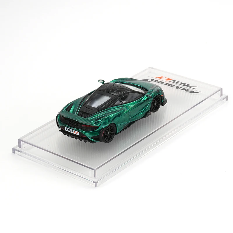 McLaren 765LT Diecast Model in Chrome Green 5 McLaren 765LT Diecast Model in Chrome Green - Image 5