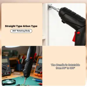 Cordless Electric Screwdriver Set with 47 Accessories 10 Sf7dc19d0ebaf4abb96ca6250571f0b7dc