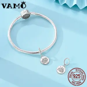 VAMO Silver Birthday Celebration Charm Bead 7 Sf844d1ad67644284b61dfdd72e8f5bebF
