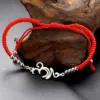 Vibrant Red and Silver Stainless Steel Bracelet
