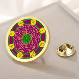 Stainless Steel Seal of Archangels Brooch 11 Sf954a6507d0d46049ae88077665ea8c8a