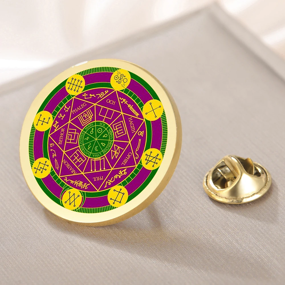 Stainless Steel Seal of Archangels Brooch 5 Stainless Steel Seal of Archangels Brooch - Image 5