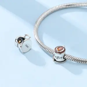 Sterling Silver Coffee Charm Bead with Gemstone 9 Sf97dd2a09c2f499fb271a35ab674dbd4U