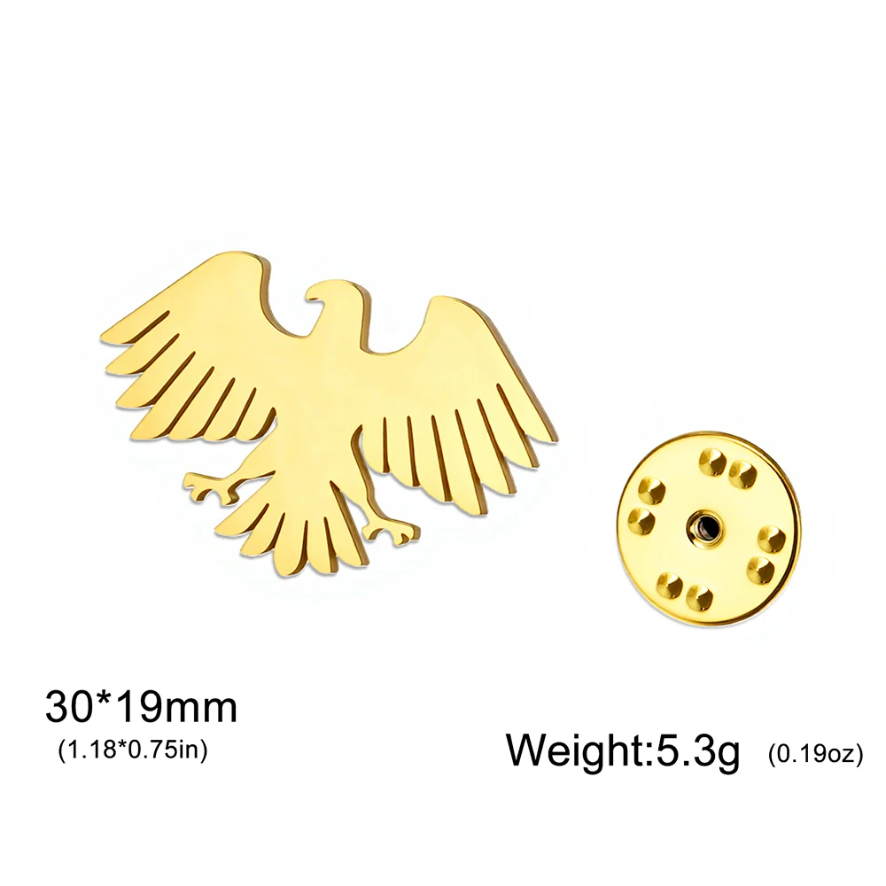 Stainless Steel Eagle Brooch for Style 6 Stainless Steel Eagle Brooch for Style - Image 6