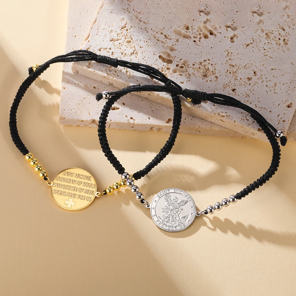 Stainless Steel Archangel Michael Bracelet 3 Stainless Steel Archangel Michael Bracelet - Image 3