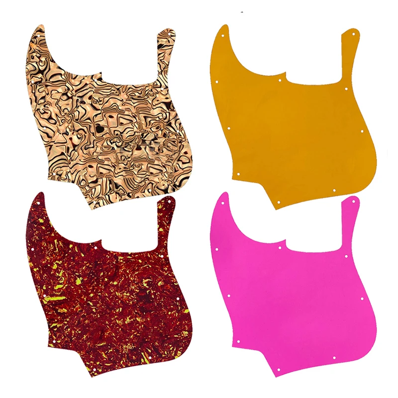 Left-Handed Jazz Bass Pickguard 10-Hole Yellow 1 Left-Handed Jazz Bass Pickguard 10-Hole Yellow