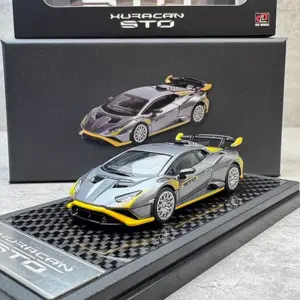 Silver Lamborghini Huracan STO 1:64 Scale Model 10 Sfc04dc50a1d1436cb82d5ab3683a68b9Q
