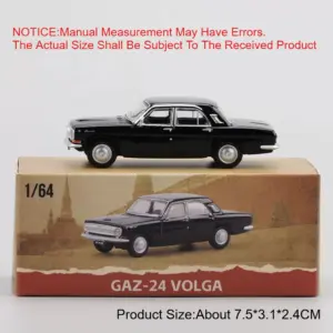 Black GAZ-24 LADA 1:64 Scale Model Car 19 Sfcef622f369b497cab39762f6e1d5c46w