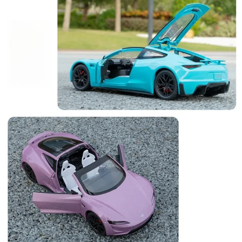 1:24 Scale Red Sport Roadster Model 4 1:24 Scale Red Sport Roadster Model - Image 4