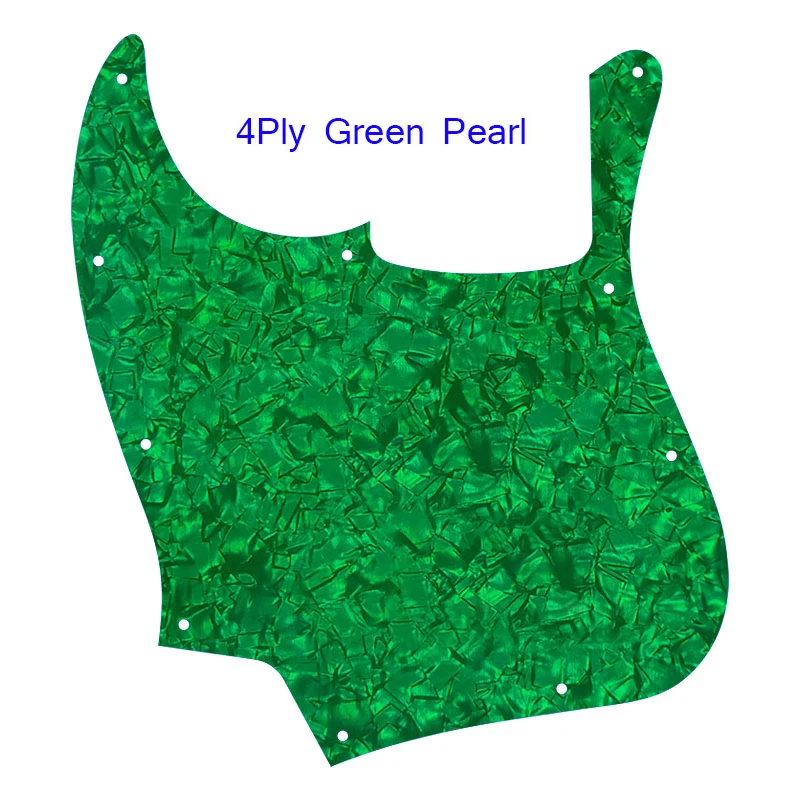 Left-Handed Jazz Bass Pickguard 10-Hole Yellow 8 Left-Handed Jazz Bass Pickguard 10-Hole Yellow - Image 8