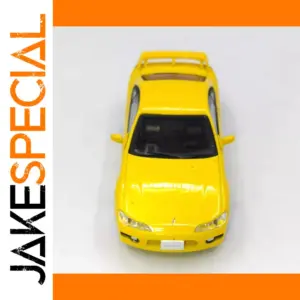 Yellow Nissan Silvia S15 Model Car - 1:64 Scale