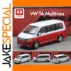 Red and White Volkswagen T6 Multivan Diecast Model