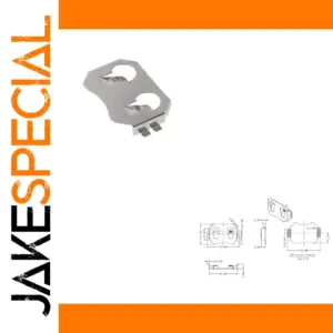 Surface-Mount CR2032 Battery Holder, Pack of 10