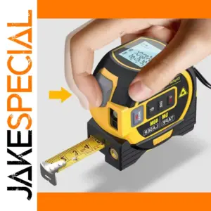 3-in-1 Digital Laser Rangefinder with Tape