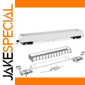 HO Scale 53-Foot White Gondola Car Kit