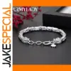 925 Sterling Silver Mythical Dragon Head Chain Bracelet